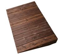 PP-Vic Rampa Accesible Para Sillas De Ruedas, Rampa De Entrada Para Vehículos Portátil Antideslizante, Rampa De Acera De Madera Maciza, Rampa Para Scooter Móvil,W90×h20×l70