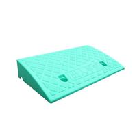 PP-Vic Rampa De Entrada Para Silla De Ruedas De Goma, Rampa Antideslizante Para Aceras, Rampa Con Umbral Elevado, Rampa De Transición Para Escalones De Entrada A Casa,Green 50×27×13cm