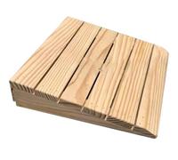 PP-Vic Rampa De Umbral De Silla De Ruedas Antideslizante, Rampa De Paso De Madera De La Puerta, Rampa De Acceso Portátil De Hogar, Rampa De Entrada De Madera,25.8×30×7cm