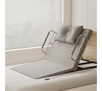 PP-Vic Respaldo De Cama Elevador Eléctrico Ajustable, Adecuado Para Adultos Con Movilidad Limitada Y Mujeres Embarazadas, Espuma De Alta Densidad, Ángulo Ajustable De 2 A 70°,A 90cm khaki