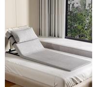 PP-Vic Respaldo De Cama Elevador Eléctrico Ajustable, Silla Con Respaldo Para Sentarse, Elevador Portátil Con Almohada, Adecuado Para Personas Mayores Para Levantar El Respaldo,L 90cm gray