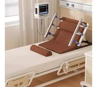 PP-Vic Respaldo Elevable Eléctrico Ajustable, Soporte Lumbar Del Paciente Ajustable De 0° A 80°, Con Reposabrazos Para Sentarse En La Cama, Silla Para Sentarse Con Control Remoto,S 75cm brown