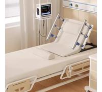 PP-Vic Respaldo Elevable Eléctrico Ajustable, Soporte Lumbar Del Paciente Ajustable De 0° A 80°, Con Reposabrazos Para Sentarse En La Cama, Silla Para Sentarse Con Control Remoto,S 75cm white