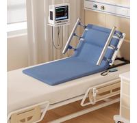 PP-Vic Respaldo Elevable Eléctrico Ajustable, Soporte Lumbar Del Paciente Ajustable De 0° A 80°, Con Reposabrazos Para Sentarse En La Cama, Silla Para Sentarse Con Control Remoto,L 90cm blue
