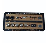 PpAaJK DC12V/24V 110V-220V 30W Tarjeta Amplificador Audio Bluetooth con Subwoofer Óptico Amplificador Audio para Casa Coche Enchufe UE
