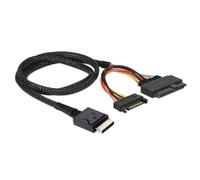 PpAaJK Gen 4 Oculink SFF-8611 4I a PCIe SFF-8639 U.2 NVMe con cable de servidor de alimentación SATA 15P Macho