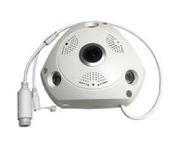 PpAaJK Imx335 Cámara IP Poe de 5 MP para interiores, ojo de pez, gran angular, detección de rostros, visión nocturna por infrarrojos, cámara VR, videovigilancia
