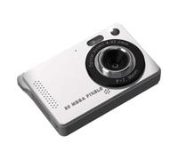 PpAaJK M08 - Cámara digital CCD pequeña para estudiantes, pequeña cámara fotográfica portátil retro para campus gris con tarjeta de memoria de 32 GB
