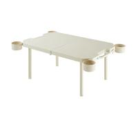 PpAaJK Mesa plegable de exterior, mesa plegable portátil, mesa de picnic de mesa de comedor rectangular para el hogar