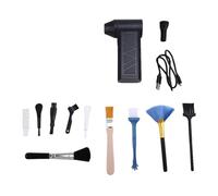 PpAaJK Mini Soplador de Aire con Boquilla y Cepillo Adicionales Turbo Jet Ventilador Ventilador Ventilador Eléctrico Soplador de Polvo