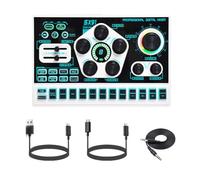 PpAaJK SX91 Tarjeta de Audio USB Mixer Audio Profesional Consola de Mezcla Audio Amplificador para Cantar desde PC Ordenador Portátil Móvil