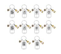 PPcdfre 10 Llaveros Tallados, Abridores de Personalizados, Regalos de Boda, Regalos de Bautismo y Recuerdos de Fiesta con Tarjetas de Agradecimiento