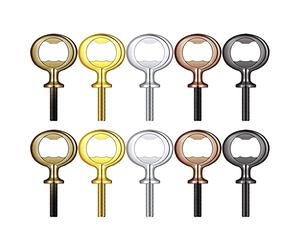 PPcdfre 10 Piezas Abridor de de Metal en Kit de Inserciones de Abridor de de Acero Inoxidable Hardware de Abridor de Cerveza Roscado