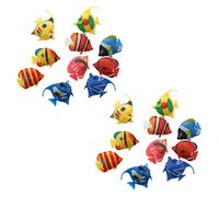 PPcdfre 20 piezas de decoración artificial flotante, decoración de peces, suministros decorativos para acuarios