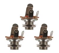 PPcdfre 3 piezas y accesorios para guitarra de 1/4 de 6,35 mm, 2 conductores, salida de entrada para guitarra