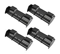 PPcdfre 4X, 1:8 RC Cars RC - Ala trasera de nailon de plástico para control remoto de BuggyTruck todoterreno a escala 1/8, color negro