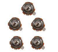 PPcdfre 5 piezas y accesorios para guitarra, 1/4, 6,35 mm, 2 conductores, salida de entrada de chasis mono