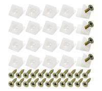 PPcdfre 50 Soportes para Cajones, Cuñas de Reparación de Hundimiento de Fondo de Cajón de Plástico con Tornillos para Muebles