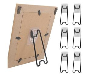 PPcdfre 6 Piezas de Soporte para de Fotos, Soporte para Caballete de de Fotos, con Autoadhesivo para Caballete de de Fotos de 5,9 A 10,2 Pulgadas