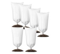 PPcdfre 6 Protectores Plantas para Exteriores, Cubiertas para Plantas, Protección Congelamiento, Mantas Tela para Clima Frío 24 X 32 Pulgadas para Árboles Frutales