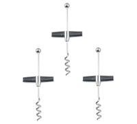 PPcdfre Abridor de de Corcho con Cuentas de 3 Piezas, Accesorio para Vino, Abridor de de Vino Tinto, Abridor de Vino Tinto Doméstico con Forma de T