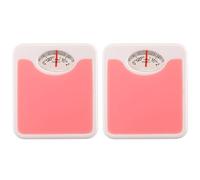 PPcdfre Báscula de pesaje en miniatura 2 x 1:12, accesorios para casa de muñecas, color rosa