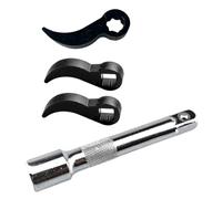 PPcdfre Cabeza Adaptadora Llave Palanca 4 Piezas, Herramienta Cabeza Adaptadora Palanca, Herramientas Reparación Automóviles para Extracción Semieje con Barra Extensión 1/2