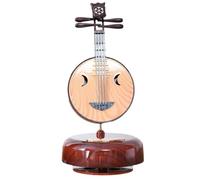 PPcdfre Caja de Música Giratoria de Estilo Literario y Clásico, Caja de Música, Adornos de Escritorio, Regalo de Cumpleaños para Amantes de la Música, Laúd Lunar