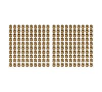 PPcdfre Cilindro de latón M2 x 3 mm moleteado roscado redondo insertado tuercas incrustadas 200 piezas