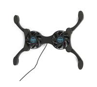 PPcdfre Enfriador Computadora Portátil con Almohadilla Enfriamiento Plegable con Ventiladores Dobles Soporte para Computadora Portátil con Alimentación USB para 7 A 15 Pulgadas