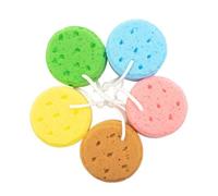 PPcdfre Esponjas de ducha redondas para niños, 5 esponjas de ducha con forma de panal de abeja, suministros de baño espumosos