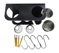 PPcdfre Estante Organizador/Estante de Almacenamiento para Pistola de Grasa de Montaje en Pared, Soporte para Pistola de Grasa Manual para Taller, Tienda, Garaje, con 2 Vasos de