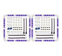 PPcdfre Juego de 2 conectores de tira LED de 4 pines de 10 mm sin soldadura RGB para 5050 SMD - Conectores en forma de L