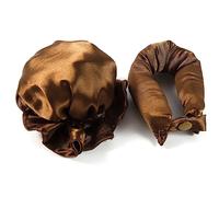 PPcdfre Juego de 2 rizadores de satén sin calor para cabello largo. Rizadores de pelo, rizadores de pelo, rizadores y diademas, color marrón