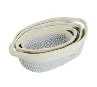 PPcdfre Juego de 3 cestas de almacenamiento de cuerda, cestas de algodón portátiles para ropa, ropa de cama A