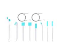 PPcdfre Juego de cepillos de limpieza para máquina de hielo, 2 cepillos y limpiador de máquinas, 8 herramientas para grietas, kit esencial para mantenimiento