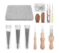 PPcdfre Kit de 148 Piezas Fieltro con Aguja, Almohadilla de Fieltro, Herramientas de Fieltro con Aguja, Tapete de Fieltro, Suministros de Fieltro con Aguja para Principiantes, Bricolaje