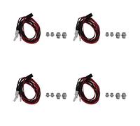 PPcdfre Kit de 4 luces LED de 4 unidades, 2 blancas, 2 rojas para coche RC 1/10 1/8 SCX10 D90