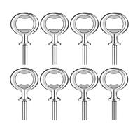 PPcdfre Kit de 8 abrebotellas de metal, abrebotellas de cerveza para manualidades, abrebotellas en blanco