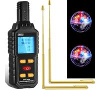 PPcdfre Kit de equipo de caza de 5 piezas, 1 detector de radiación EMF, 2 bolas LED para gatos, 2 postes de cobre