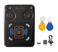 PPcdfre Lector de Tarjetas con Chip Inteligente RFID NFC, Copiadora + con Identificación por CUID/UID, IC, 13,56 MHz, 125 Khz, 250 Khz, 375 Khz, Clonador de Token RFID
