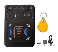 PPcdfre Lector de Tarjetas con Chip Inteligente RFID NFC, Copiadora y con Identificación por Radio CUID, 13,56 MHz, 125 Khz, 250 Khz, 375 Khz, Clonador de Token RFID