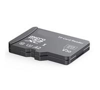 PPcdfre Lector de Tarjetas TF con Diseño de Apariencia de Tarjeta TF 8 Ranuras para Tarjetas TF Lector de Tarjetas de Memoria de Alta Velocidad Multifuncional