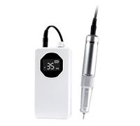 PPcdfre Máquina de esmalte de uñas, pulidor de manicura, pulidor portátil recargable para el hogar, herramienta de manicura 2 en 1, color blanco