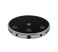 PPcdfre Micrófono USB omnidireccional de escritorio con teclas táctiles de recogida de voz con conector de audio de 3,5 mm para PC de llamada