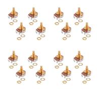 PPcdfre Potenciómetros de control de tamaño métrico completo A500K para guitarra eléctrica (juego de 16)