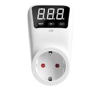PPcdfre Protectora de Voltaje AC230V Protector Sobretensiones Ajustable Enchufe Seguro para Voltaje Refrigerador el Enchufe de la UE