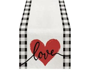 PPcdfre 'S Day - Camino de mesa decorativo con lunares para decoración de mesa de cocina y comedor, 33 x 275 cm A