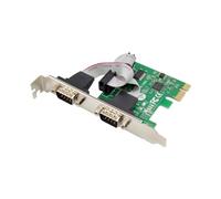 PPcdfre Tarjeta de expansión ST316 PCIe X1 AX99100 2S DB-9 Pin RS232 Puerto COM Multifunción Conveniente Tarjeta de Expansión