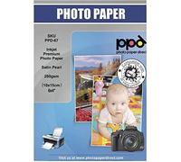 PPD 10 x 15 cm (4 x 6“) Papel Fotográfico Satinado Perlado Súper Premium Para Tarjetas, 280 g/m2, 50 Hojas, Inkjet - PPD-67-50